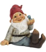 RRP £19.99 Country Living Garden Gnome with Bird On Hand