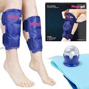 RRP £21.99 Shin Splint Relief: Ice Packs for Shin Splints, Cryoball and Stretch Bands by Magic Gel