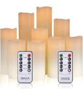 RRP £28.99 Yiwer LED Candles Flameless Real Wax Battery Candles with Remote Control