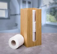 Woodluv Bamboo Toilet Roll Holder