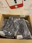RRP £120 Set of 10 x Besdel Women's Deep V One Piece Babydoll Lace Bodysuit Sleepwear, XL