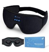 RRP £22.99 Sleep Headphones Bluetooth 5.0 Wireless 3D Eye Mask Sleeping Headphones