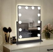 RRP £54.99 Turewell Holywood Makeup Mirror with Lights Smart Touch Screen & 360 Rotation