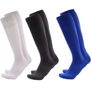 RRP £70 Set of 7 x Eqlef 3-Pairs Men's Football Socks Long Compression High Elastic Socks