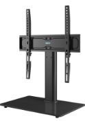 RRP £32.99 Bontec Universal Table Top Pedestal TV Stand with Brackets 26"-55"