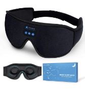 RRP £22.99 Sleep Headphones Bluetooth 5.0 Wireless 3D Eye Mask Sleeping Headphones