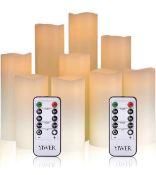 RRP £28.99 Yiwer LED Candles Flameless Real Wax Battery Candles with Remote Control