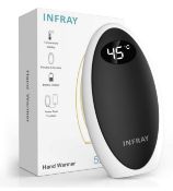 RRP £29.99 Infray Hand Warmers and Power Bank Rechargeable USB-C 5200mAh Pocket Power Bank