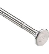 RRP £90 Set of 6 x Inflation Shower Curtain Rail Metal Extendable Tension Curtain Poles 43-144cm