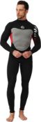 RRP £54.99 Ultra Stretch 3mm Neoprene Wetsuit Men, Full Body UV Protection Scuba Diving Suit, M