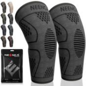 RRP £190 Set of 10 x NEENCA 2 Pack Knee Brace, Knee Compression Sleeve Support for Knee Pain