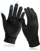 RRP £45 Set of 5 x Cuqoo Warm Touchscreen Gloves Thermal Soft Knit Stretchy Cuff Water Resistant
