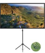 RRP £73.99 Excelimage Projector Screen with Stand 60 Inch Outdoor Projector Screen