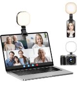 RRP £24.99 Atumtek LED Video Light Mini Selfie Light Rechargeable Clip On Ring Light