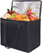 Soft Cooler Bag, 33L Large Capacity Insulated Picnic Lunch Bag Box, Foldable Thermal Food Bag