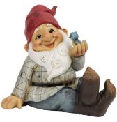 RRP £19.99 Country Living Garden Gnome with Bird On Hand