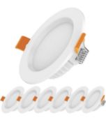 Polesti LED Recessed Ceiling Lights 5W Downlights Warm White Set of 6 Spotlights RRP £19.99