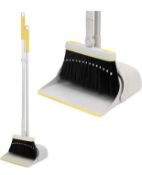RRP £23.99 Jekayla Dustpan and Brush Set Broom and Dustpan with Extendable Handle