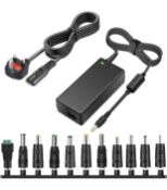 12V 5A AC DC Adapter 11 Pcs DC Connectors PC Laptop, Monitor Adapter 60W Power Supply