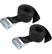 RRP £28.99 Sourcing Map Tie Down Strap Cam Buckle Lashing Strap 2" x 10FT 500KG Load, 2-Pack