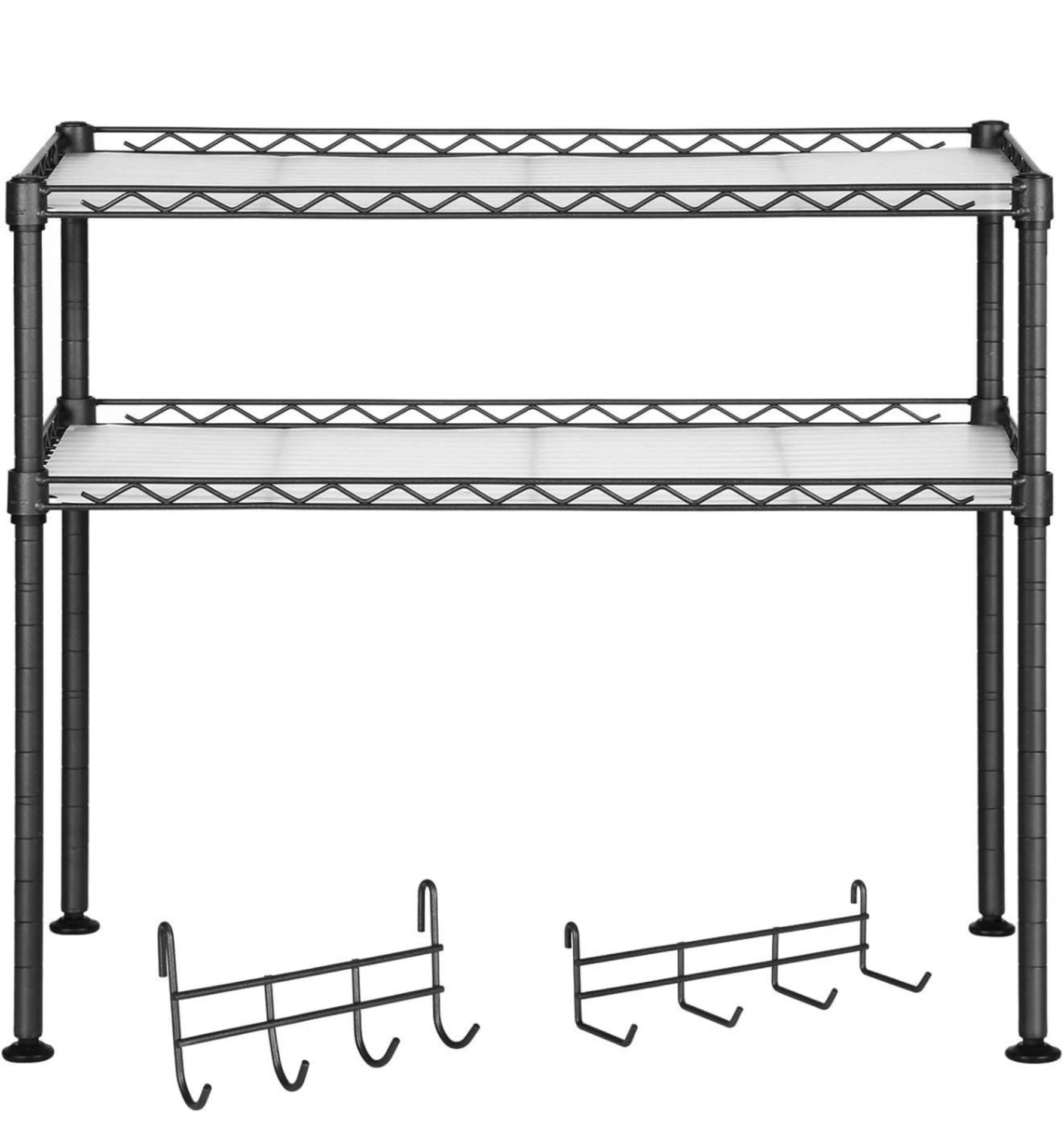 RRP £24.99 Songmics Microwave Oven Rack 2-Tier Kitchen Countertop Storage Organiser - Image 2 of 3