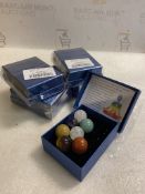 RRP £60 Set of 5 x 7-Pcs Chakra Stones Premium Healing Crystals Natural Gemstones Anxiety Relief