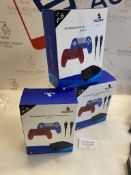 RRP £75 Set of 3 x NexiGo PS5 Accessories Kit 13-In-1 Controller Carry Case with Gaming Accessories