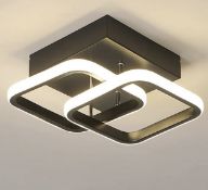 RRP £29.99 Eidisuny Ceiling Light Square Modern LED Aluminium Ceiling Lamp