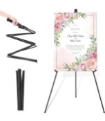 RRP £18.99 Easel Stand for Wedding Sign & Poster 63" Tripod Collapsible Portable Artist Easel