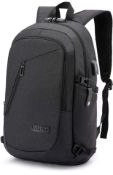 Anti-Theft Laptop Backpack, Business Travel Bag USB Charging Port, Water Resistant RRP £28.99