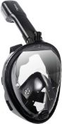 RRP £50 Set of 2 x Snorkel Mask,180°view Snorkelling Mask with Panoramic Full Face Design