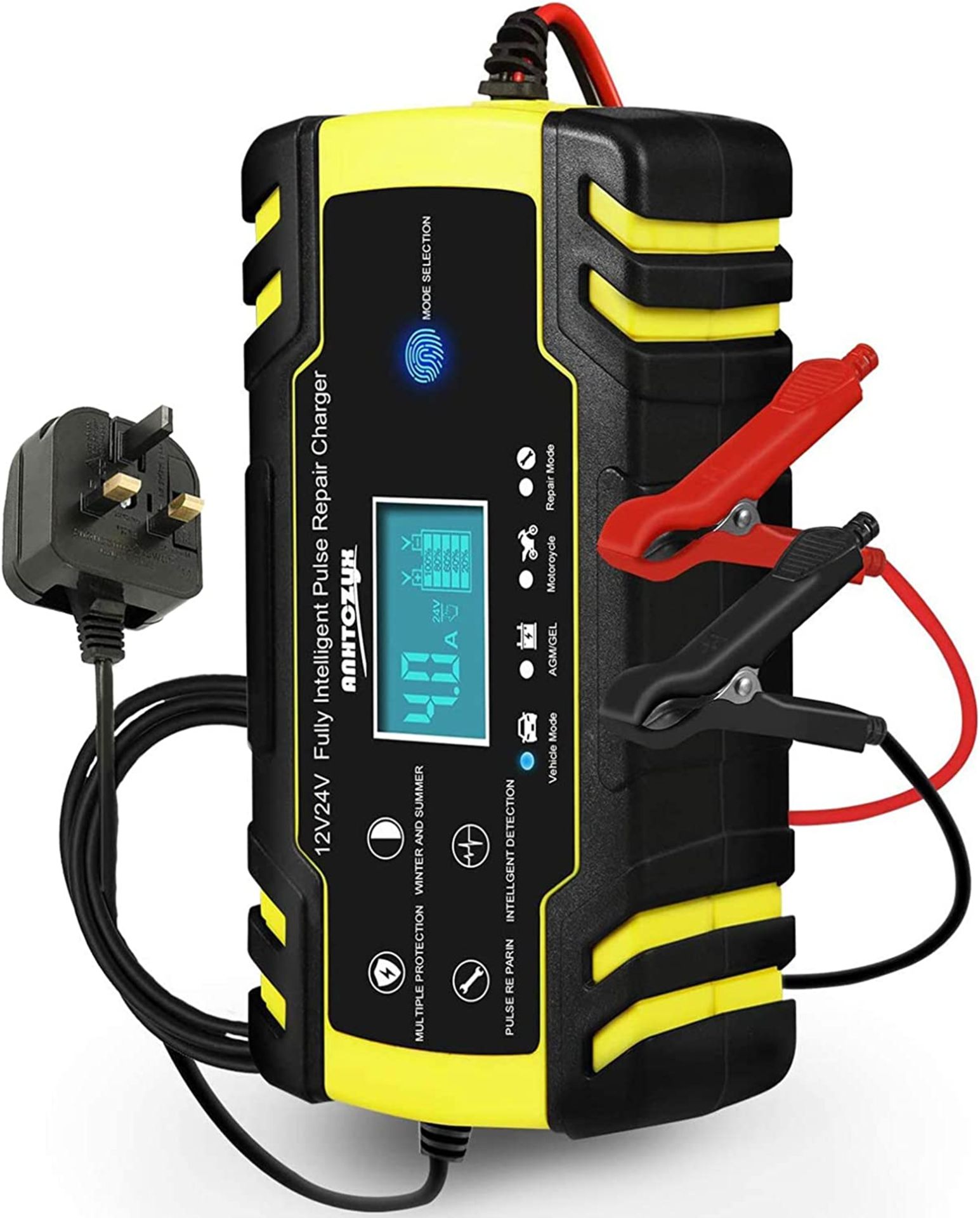 RRP £29.99 HAUSPROFI Car Battery Charger, 12V/24V 8Amp Automatic Battery Charger