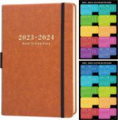 RRP £60 Collection of 5 x Academic Diary 23-24 A5 Week to View with Stickers, from July 23 to June