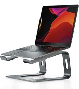 RRP £19.99 Nulaxy Laptop Stand Aluminium Ventilated Laptop Riser