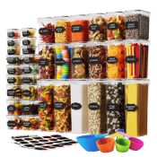 RRP £79.99 Chef's Path Airtight Food Storage Container Set with Lids - Superior Variety Pack of 36