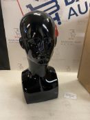 RRP £25.99 Forever Young UK Black Glossy Professional Male Mannequin Head for Display
