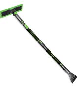 Foam Grip 129CM Extendable Snow Broom and Ice Scraper