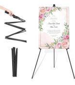 RRP £18.99 Easel Stand for Wedding Sign & Poster 63" Tripod Collapsible Portable Artist Easel