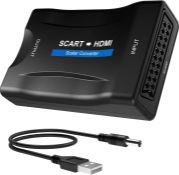 Scart to HDMI Converter Adapter, Convert analogue SCART input to HDMI
