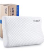 RRP £39.99 Noffa Soft & Bouncy Orthopedic Pillow Ergonomic Special Foam Contour Pillow