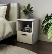 RRP £30.99 HomeGlow Bedside Table Side Table with Drawer 30 x 30 x 40cm