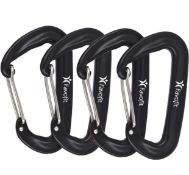 RRP £36 Set of 3 x 4-Pack Favofit Carabiner Clips 12KN Heavy Duty Carbeaners for Camping Hiking