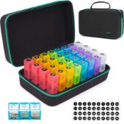 RRP £32.99 Monthly Pill Box Organiser 3 Times a Day, Pill Box with Hard Travel Case