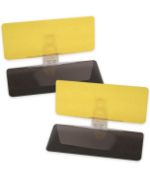 RRP £17.99 Car Sun Visors 2-pack Tac Extension 2-In-1 Day and Night Anti Glare UV Protection