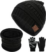 CestMall Bluetooth Music Hat Set with Non-slip Gloves & Scarf, RRP £17.99