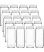 RRP £26.99 Suwimut 20-Pack Glass Jars with Lid Wide Mouth 360ml Clear Glass