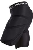 RRP £33.99 Bodyprox Protective Padded Shorts for Snowboard 3D Protection, S