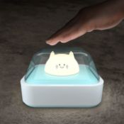 USB Rechargeable Night Light, LED Touch Nursery Night Lamp with 3 Colour & Stepless Brightness