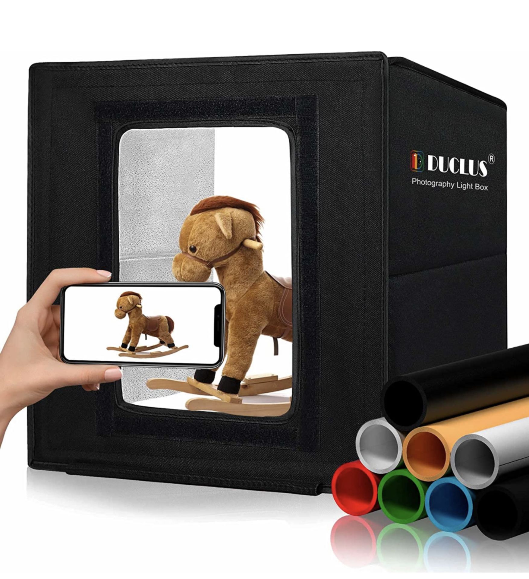 RRP £37.99 Light Box Photography 30cm/12"x12" Portable Photo-Box Booth, Mini Shooting Tent Kit