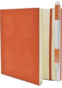 RRP £23.99 LEGO Stationery Locking Notebook with Gel Pen - Orange